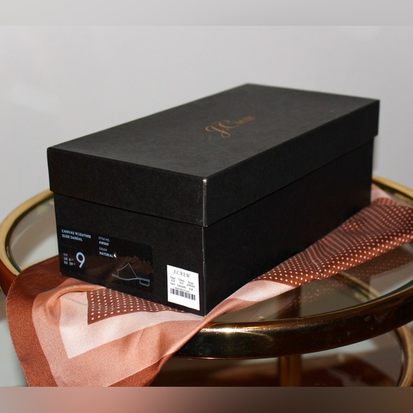 J. Crew Canvas Slides with Rounded Heel Size 9 - Picture 3 of 3